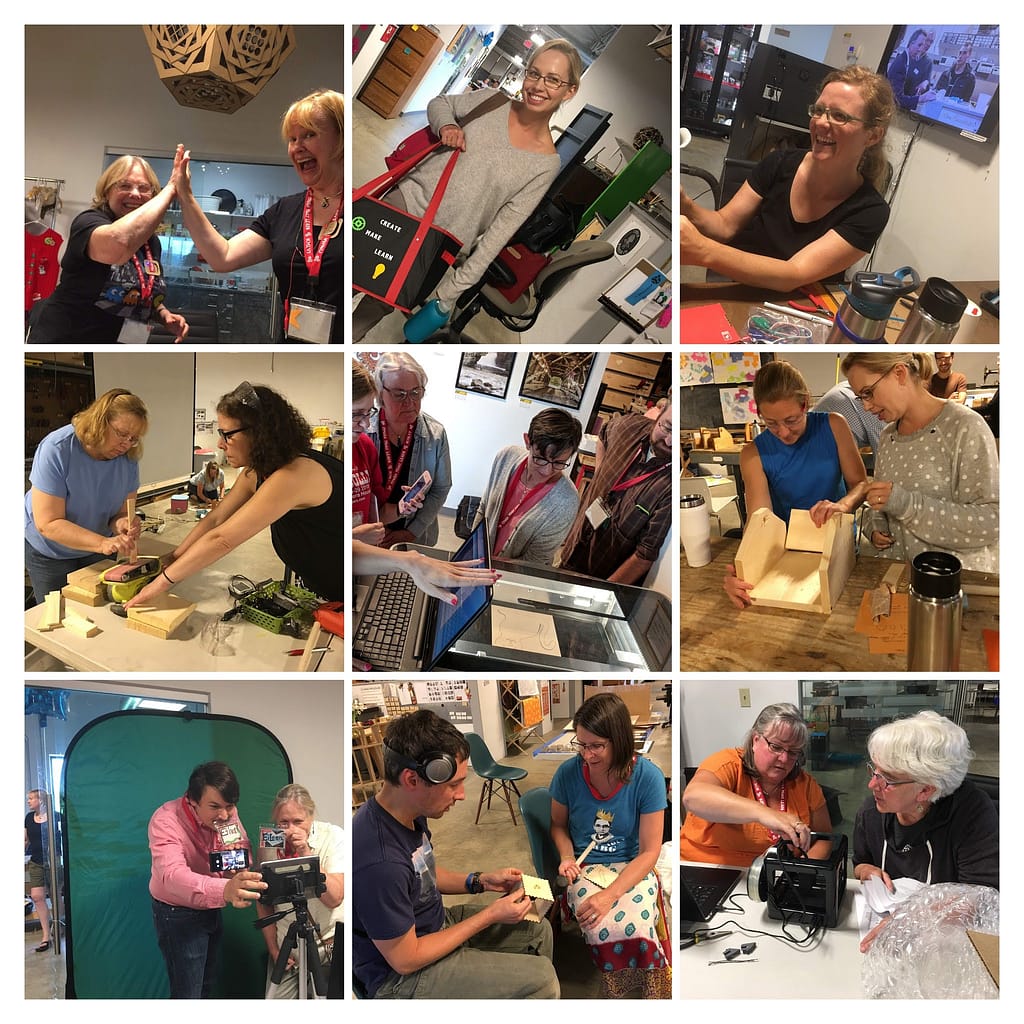 collage of community